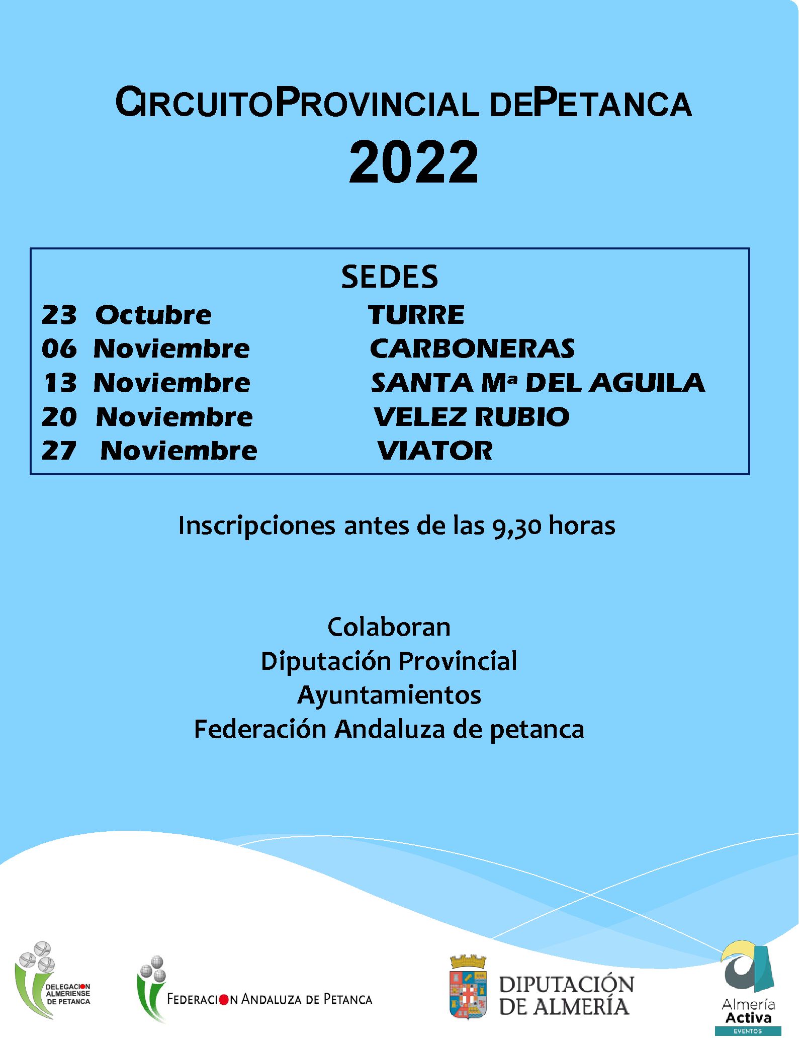 Circuito Provincial de Petanca 2022. Viator 27-11-22